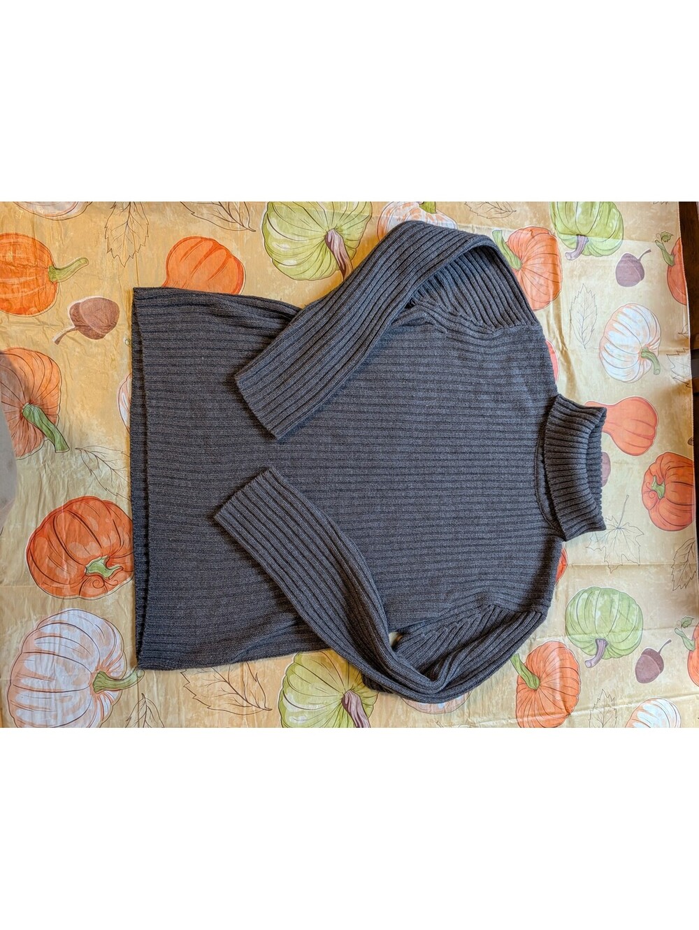 Vintage Marvk & Co. Men’s Gray Knit Turtleneck – Size Large